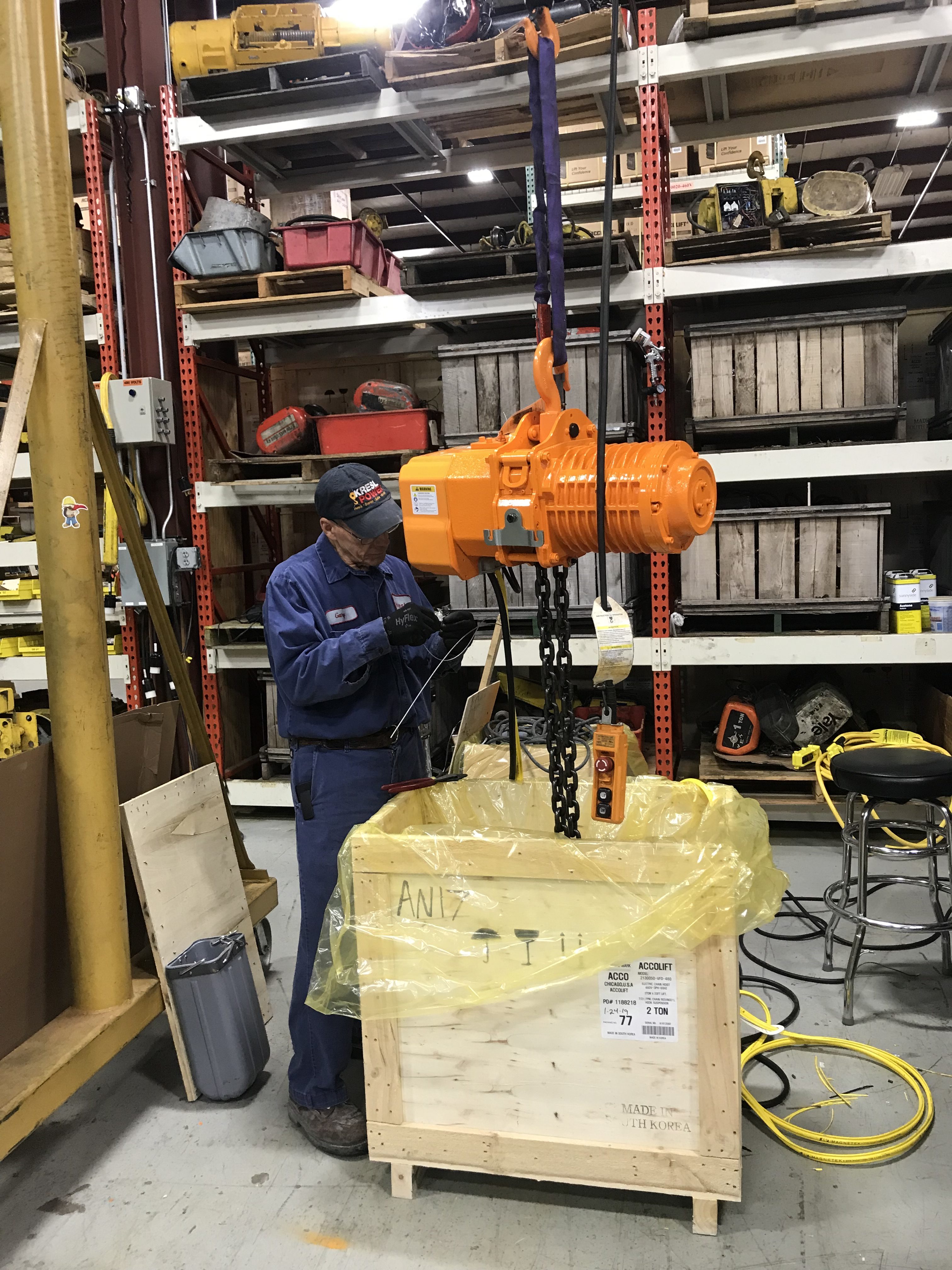 Acco hoist inspection